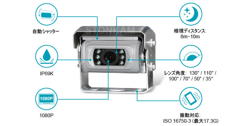 1080P 防水自動シャッターカメラ